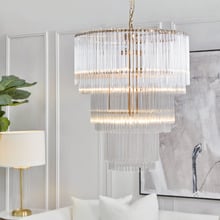 Ziya 3 Tier Crystal Pendant